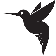 hummingbird icon facing left